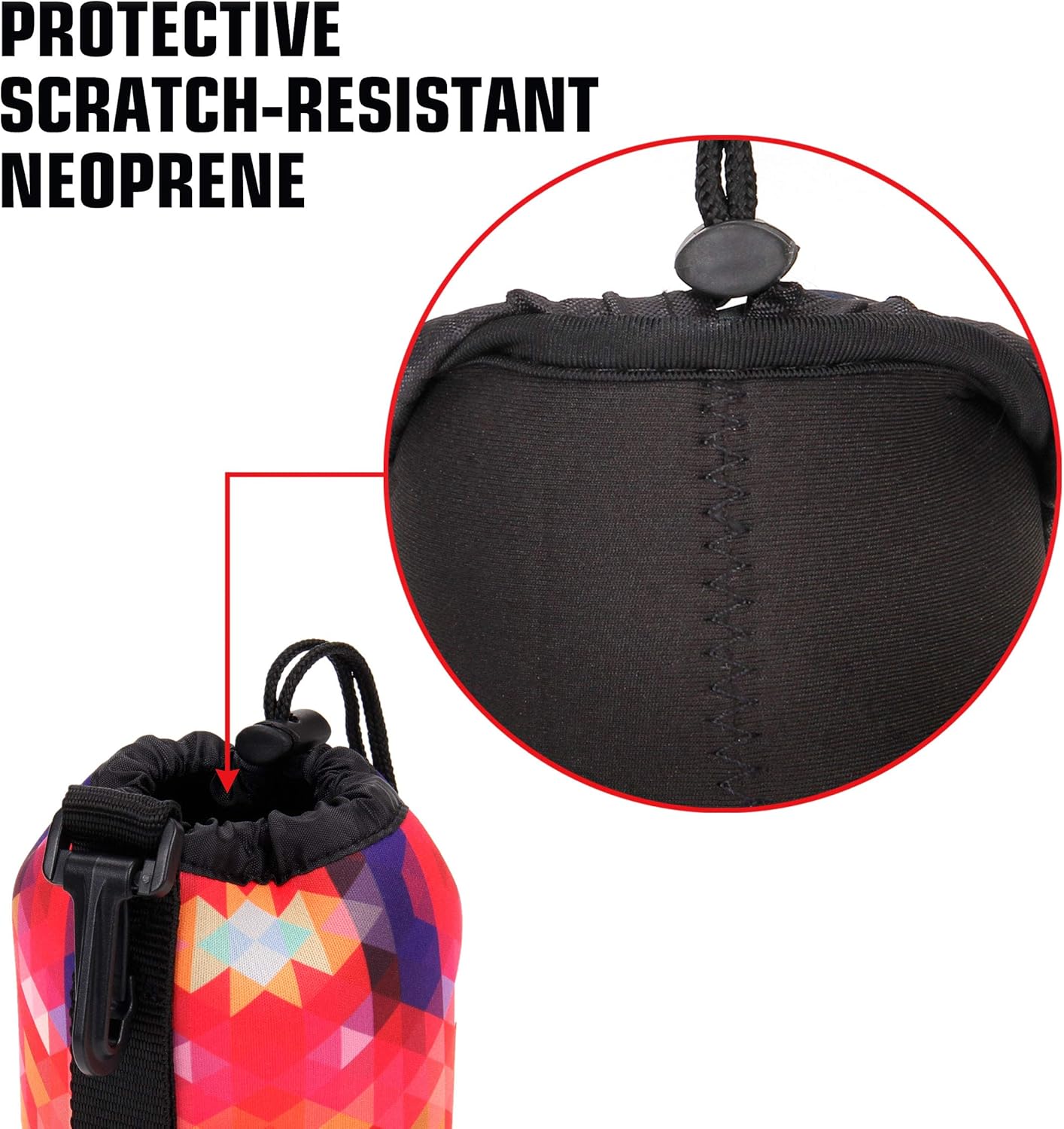 USA Gear FlexARMOR Protective Neoprene Lens Case Pouch Set 3Pack