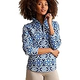 Vera Bradley womens French Terry Quarter-zip Sweatshirt With Pockets (Extended Size Range)