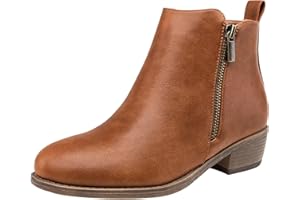 Jeossy Women's 905 Ankle Boots, Classic Low Heeled Short Booties, Casual Comfortable Boots with Wide Widths Available