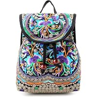 3290 Vintage Embroidered Backpacks Boho Backpack Purse Ethnic Travel Amazon.com: Goodhan Vintage Embroidered Backpack Purses for  main image 4