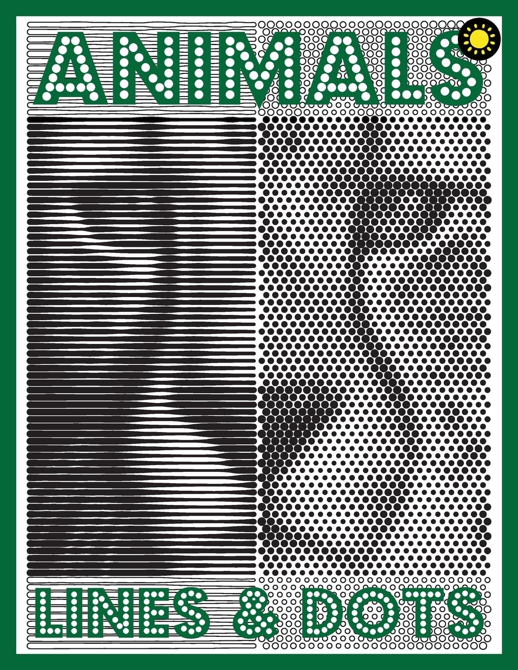 LINES & DOTS: Animals: New Kind of Coloring with One Color to Use for Adults Relaxation & Stress Relief: 2 (One Color Relaxation)