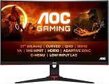 AOC CQ27G2SE BK 27 inch QHD Curved Gaming Monitor 165Hz FreeSync HDR10 view 2