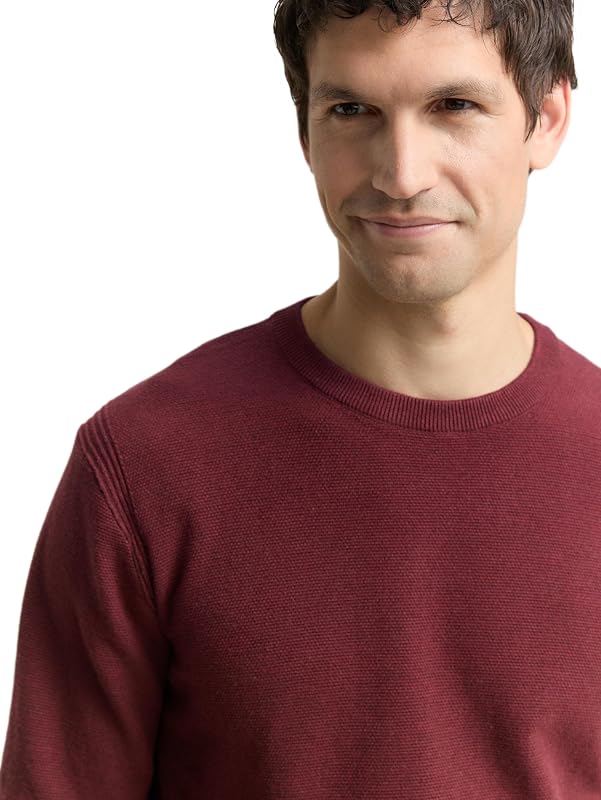 Suéter para Hombre, 39101 - Burdeos Melange, XL
