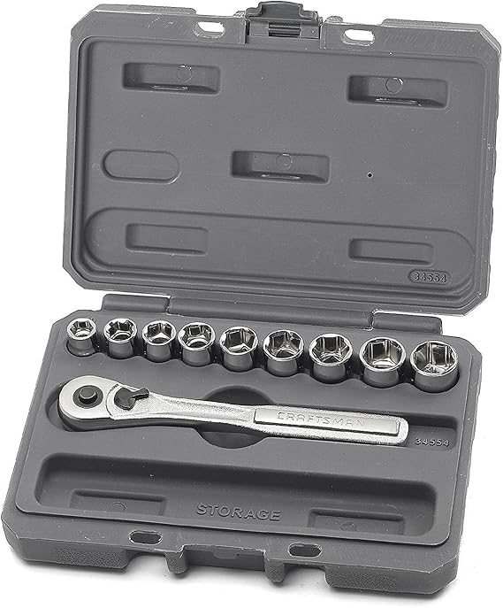 Craftsman 10 Pc. 6 Pt. 3/8 In. Dr. Metric Socket Wrench Set (34554) by