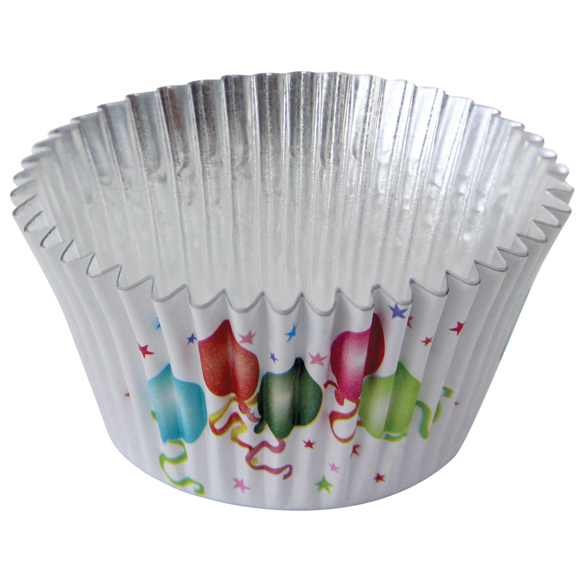 PME BC762 Balloons Patterned Foil Lined Cupcake Cases-Pack of 30