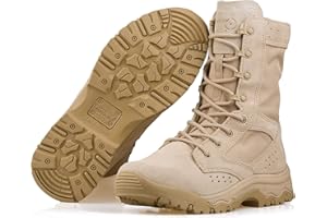 HANAGAL Men's Military Boots Lightweight Army Combat Tactical Military Boots For Men Hunting Jungle Hiking Work Boots