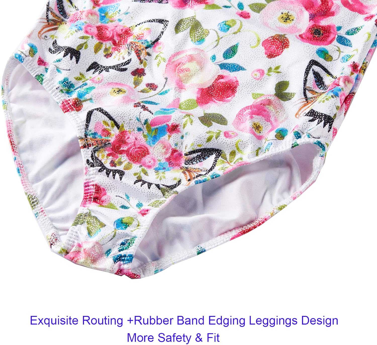 Midout Tollder Girls Fancy Cute Gymnastics Leotards One-Piece Sparkly Biketard for Kids 2-9T: Clothing