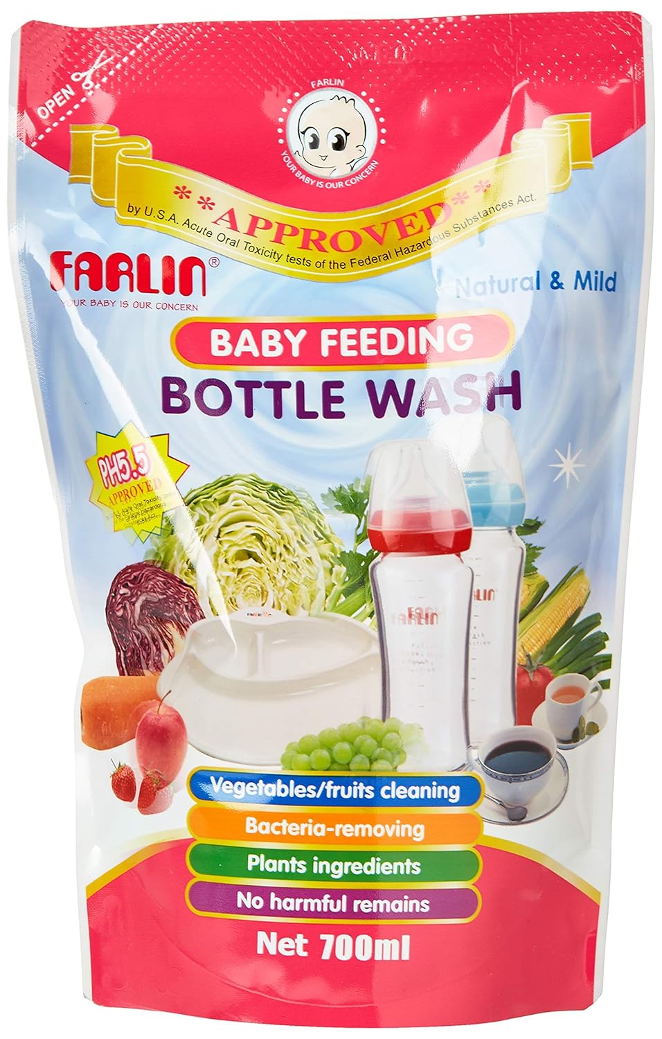 farlin baby bottle wash