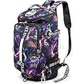 Gym Duffle Bag Backpack with Shoe Compartment,4 ways Travel Backpack for Women and Men,Multi-Functional Weekender bag with Waterproof Layer&Laptop Compartment for Fitness, Travel,Camping