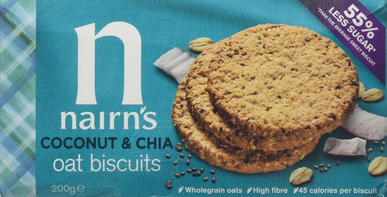 Nairns Coconut And Chia Oat Biscuit 200 G Amazoncouk - 