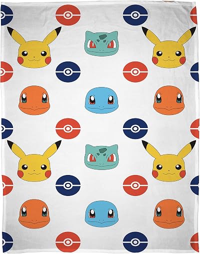 Character World Pokemon Official Fleece Blanket Pikachu 100x150cm