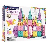 MAGNA-TILES Castle DLX 48-Piece Magnetic Construction Set, The Original Magnetic Building Brand