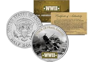 MERRICK MINT World War II ATTACK ON PEARL HARBOR JFK Kennedy Half Dollar US Coin
