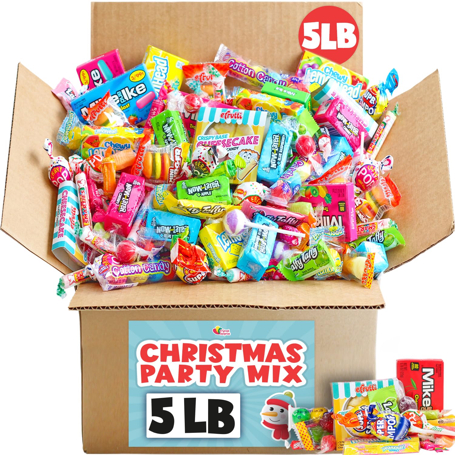 Holiday Party Pinata Candy Mix - 5 POUNDS - Big Bulk Parade