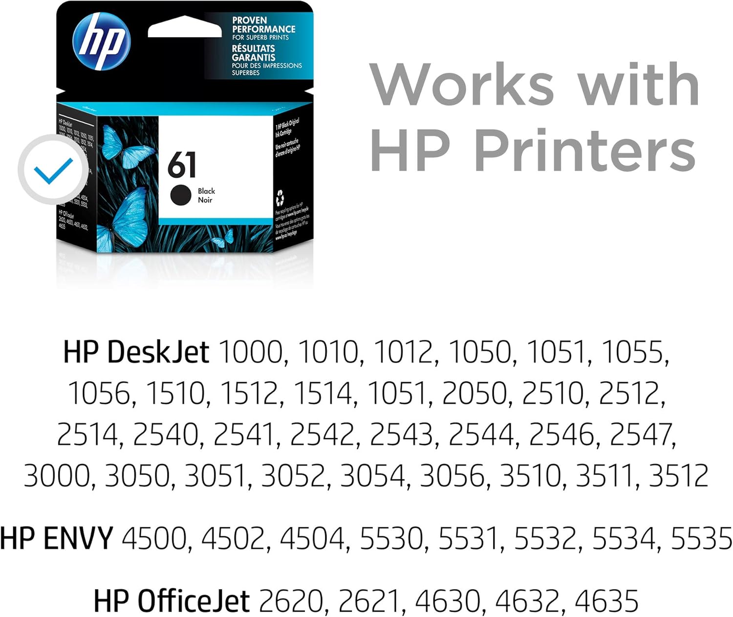HP 61 | Ink Cartridge | Black | CH561WN: Office Products