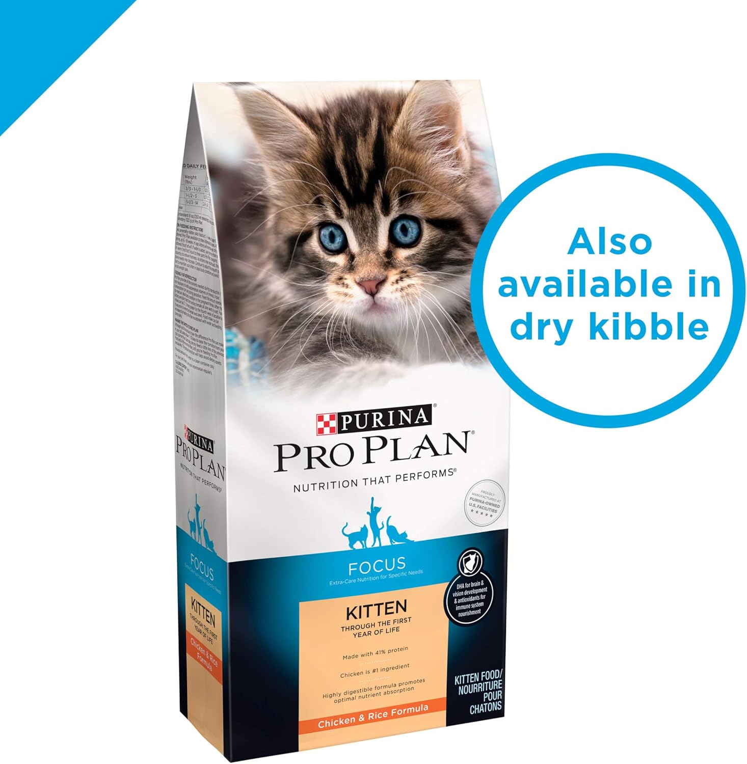 Purina Pro Plan Wet Kitten Food Variety Pack, FOCUS Kitten Favorites - (24) 3 oz. Cans : Pet Supplies