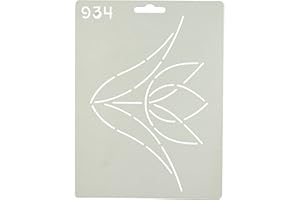 Quilting Creations 934QC Single Tulip Quilt Stencil