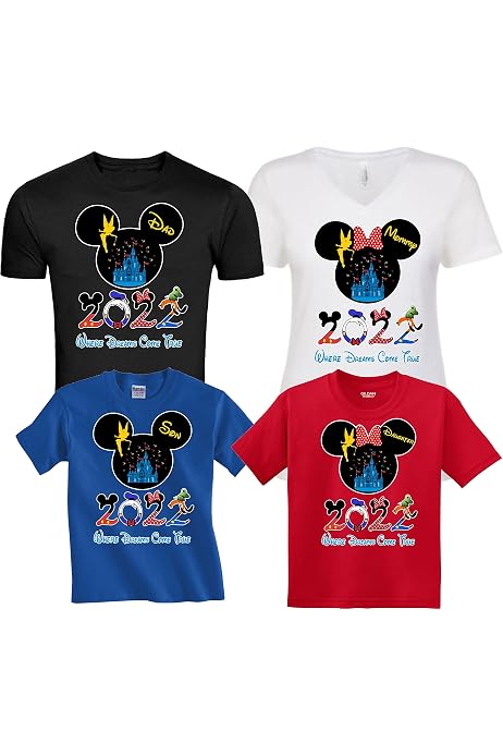 Amazon.com: Las camisas más nuevas de Disney del viaje de Disney de las  vacaciones de la familia de Disney modificadas para requisitos : Ropa,  Zapatos y Joyería