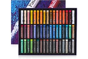 Paul Rubens Oil Pastel Set (51 Sticks) - 49 Vibrant Colors + 2 White - Ultra-Soft Blendable for Sketching, Decorative Art & Oil Painting Effects - Perfect for Beginners, Students & Artists
