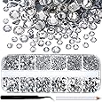 Kit 5040 Pezzi Strass Cristallo Hotfix 6 Dimensioni Con Pinzetta E Penne - Bianco, Per Unghie E Abbigliamento