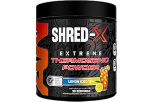 Applied Nutrition Shred-X Thermogenic Fat Burner Powder | Weight Management & Metabolism Support | 200mg Caffeine, Green Tea 
