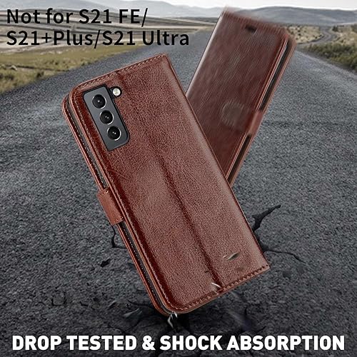 MONASAY Wallet Case Compatible for Galaxy S21 5G, inch,[Screen