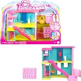 Barbie Mini BarbieLand Doll House Sets, Mini Dreamhouse with Surprise 1.5-inch Doll, Furniture &amp; Accessories, Plus Elevator &amp; Pool