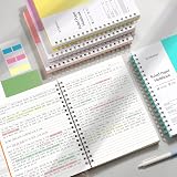 EMSHOI A4 Notebook 300 Pages Spiral 100gsm PVC Cover Yellow view 6