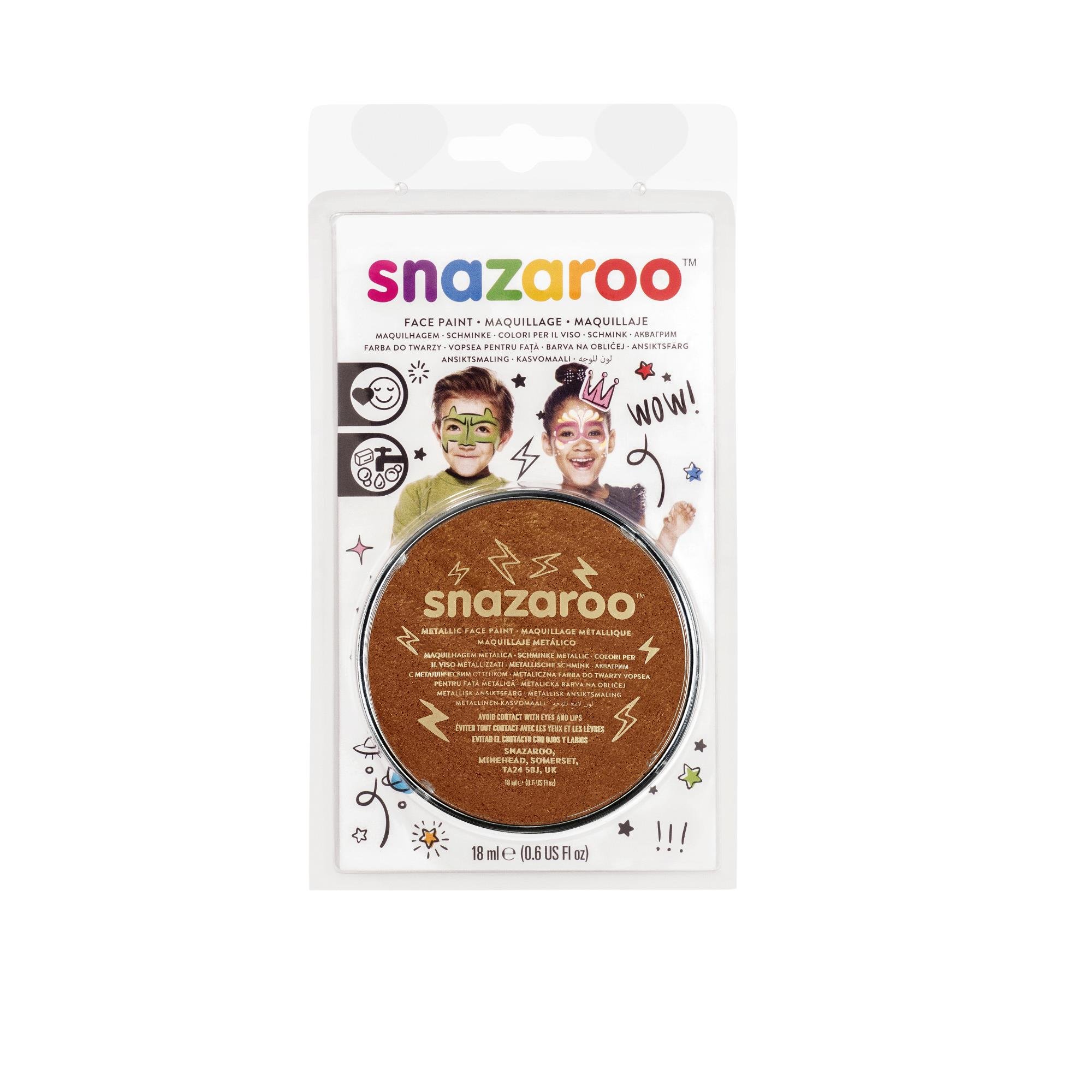 Snazaroo Face Paint 18ml Clam Pack Color-Metallic Copper