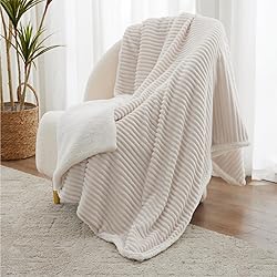 Sherpa Throw Blanket for Couch - Super Soft