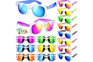 Joycover Kids Sunglasses Bulk, 24 Pack Party Favors for Kids 4-8 3-5, Translucent Sunglasses for Kids, Beach, Pool Party Favors Supplies, Classroom Favors Birthday Goodie Bags Stuffers.