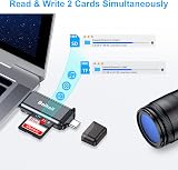 Beikell USB C SD Card Reader USB 3.0 Dual Connector Micro SD Adapter Mac PC view 5