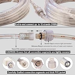 Areful LED Rope Lights, 16ft Daylight White Strip