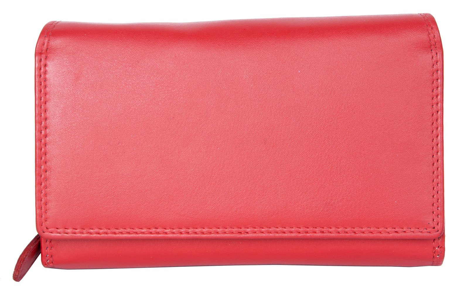 Exclusive red clutch designed genuine leather wallet HMT