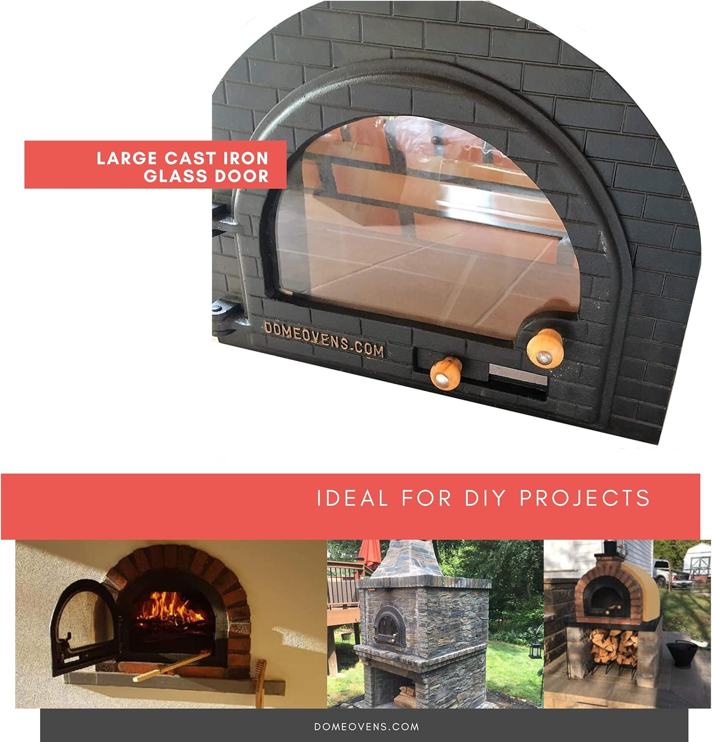 Dome Ovens Cast Iron Glass Door Garden & Outdoor