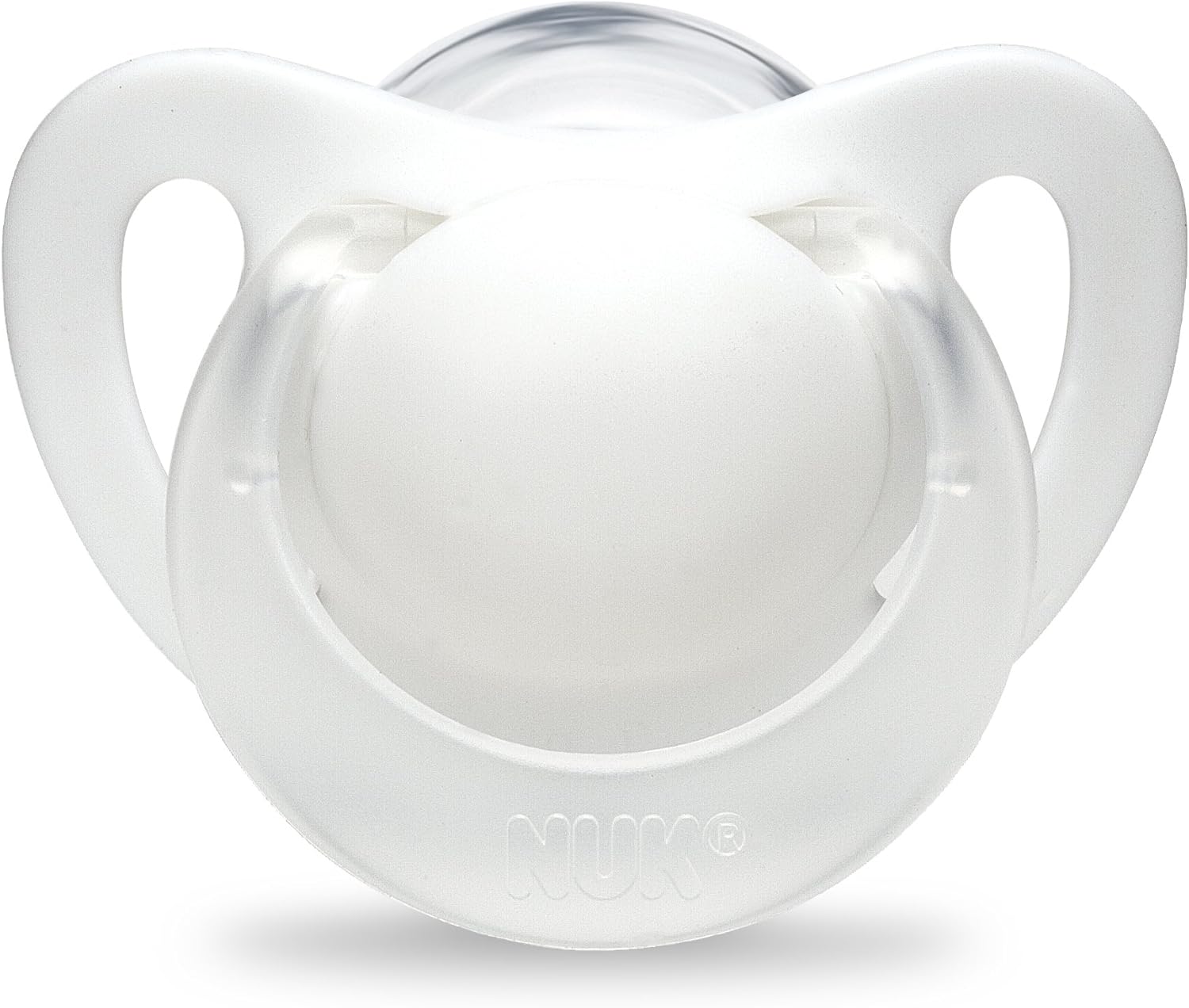 NUK Genius Baby Dummies, 618 Months, Silicone, BPA Free, White, 2