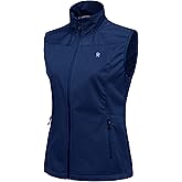 Little Donkey Andy Women's Lightweight Softshell Vest, Windproof Sleeveless Jacket for Running Hiking Travel