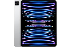 Apple iPad Pro 12.9-inch (6th Generation): with M2 chip, Liquid Retina XDR Display, 256GB, Wi-Fi 6E, 12MP front/12MP and 10MP Back Cameras, Face ID, All-Day Battery Life – Silver
