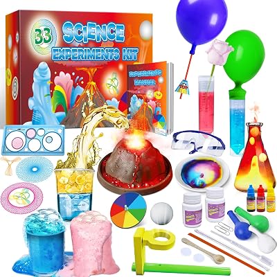 UNGLINGA 33 Experiments Science Kit for Kids STEM Educational Toys Chemistry