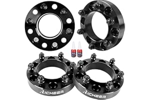 Richeer 4 PCS 1.25 inch Hubcentric Wheel Spacers 6x5.5 for Tacoma Tundra 4Runner, 6x139.7 Wheel Spacers fit for FJ Cruise For
