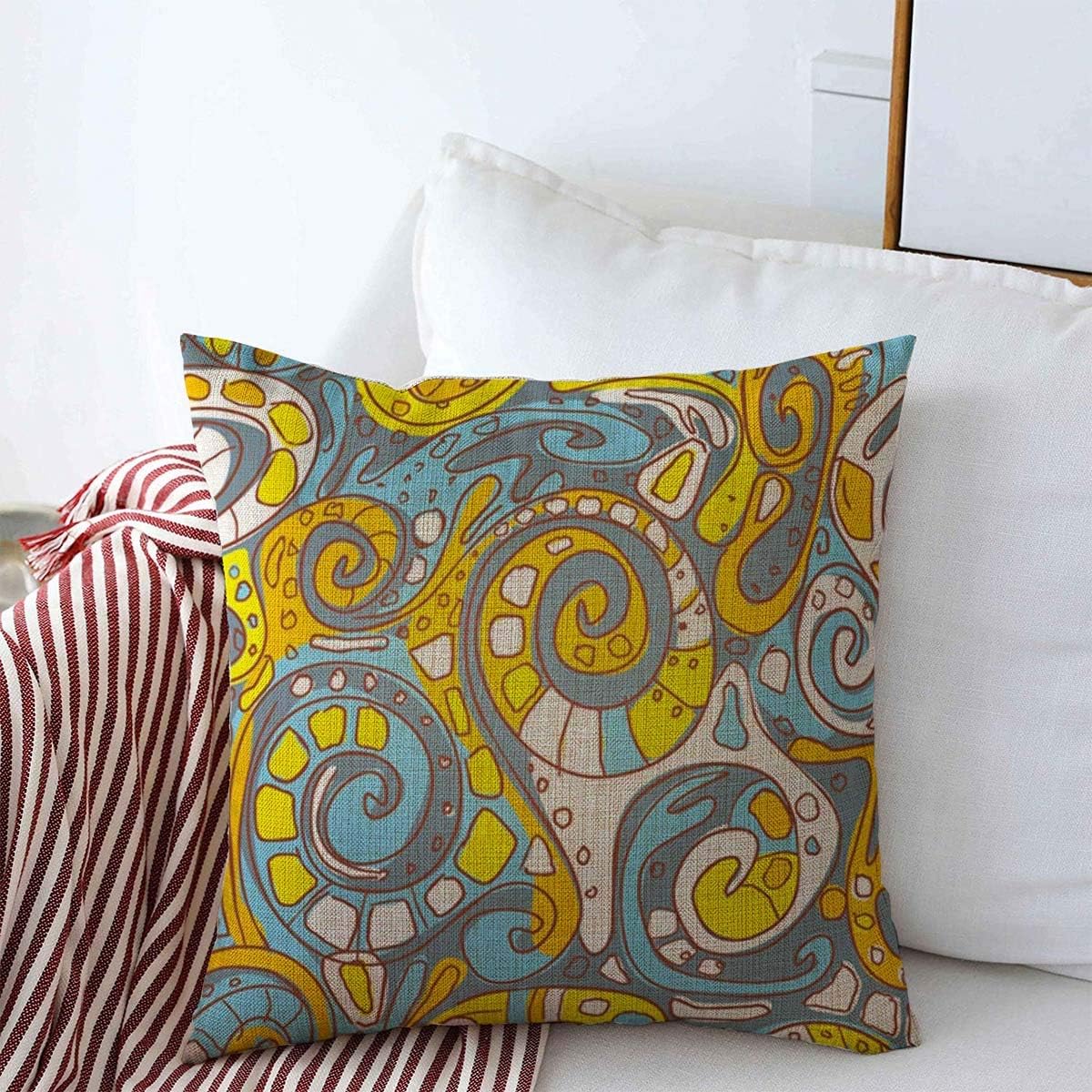 Decorative Square Throw Pillow Covers Offbeat
