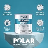 Polar Masonry Paint 500ml Anthracite Matt Finish Multi-Purpose Interior Exterior view 2
