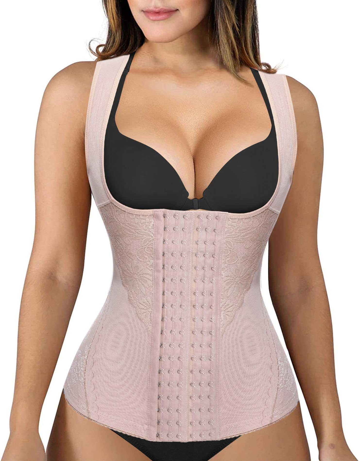 Women Slimming Tummy Tank Top Waist Trainer Shaper Corset Underbust Cincher Bodysuit Shapewear Vest
