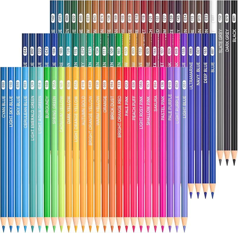 Shuttle Art 80 Colour Pencils Set Soft Core Drawing Art Pencils Adults Kids