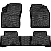 Mixsuper Floor Mats for Toyota C-HR CHR 2018-2023, Custom Fit TPE All-Weather Floor Liners, Waterproof Anti-Slip Heavy Duty Mats, 1st and 2nd Row Accessories Set Black