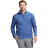 SWEATER FLEECE QUARTER ZIP - LT GREY HTHR