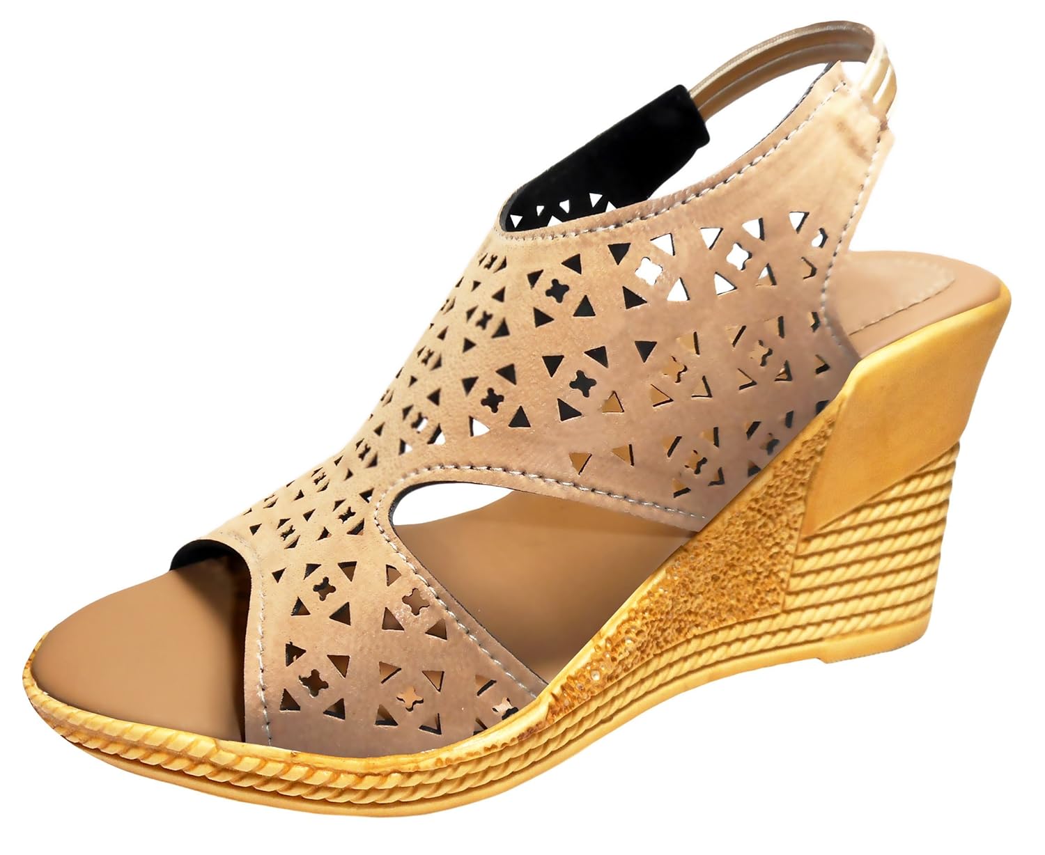 ziaula women's suede wedges heel sandal