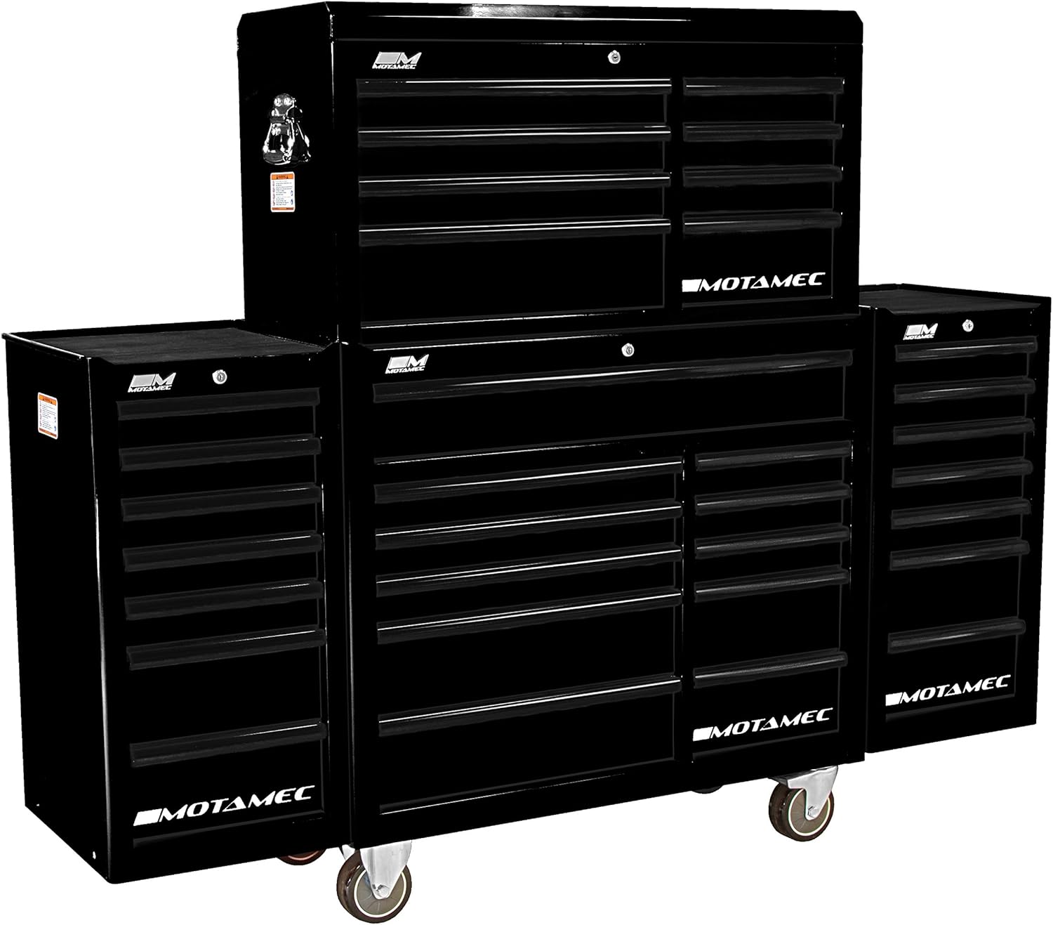 MOTAMEC PRO94 Roller + Top Tool Chest Box Stack+ 2x Side Roll