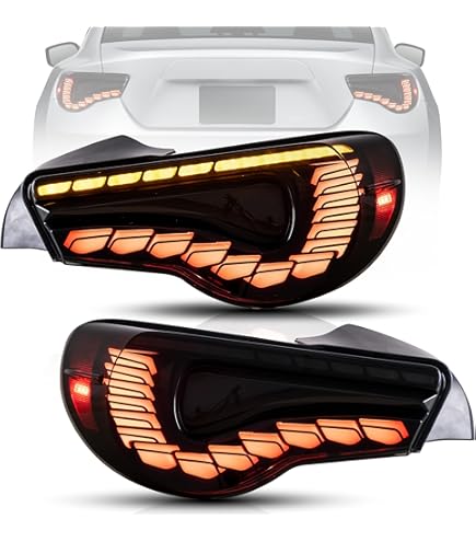 光導　セット⑧ VLAND LED Taillight Fit for Toyota 86 2012-2020, Subaru BRZ 2013