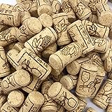 XIANMU 150 Pack #8 Natural Wine Cork Straight Corks Crafts Corks Wine Stoppers for Bottled Wine Crafting Decor 7/8"×1-3/4"